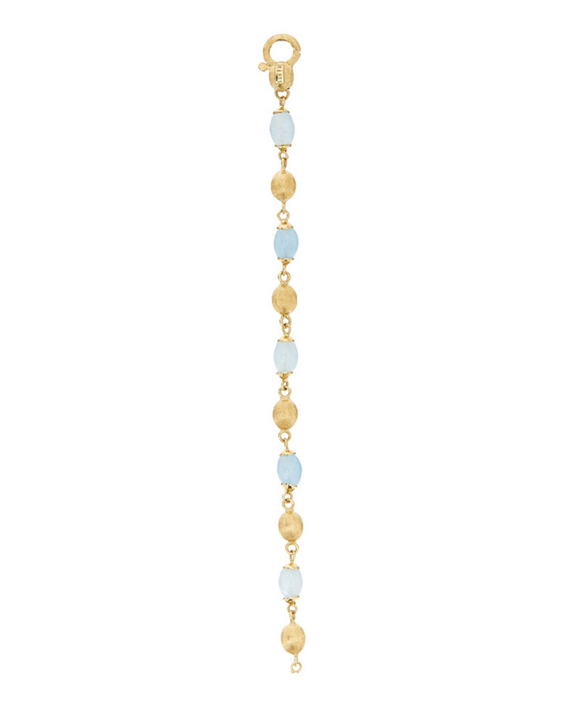 Nanis Bracciale "DANCING AZURE" Casual In Oro E Acquamarina – Nanis Italian Jewels