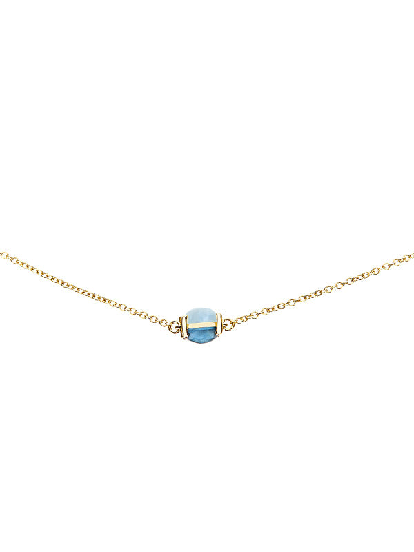 Nanis Bracciale "DANCING AZURE" In Oro, Topazio Blu E Acquamarina – Nanis Italian Jewels