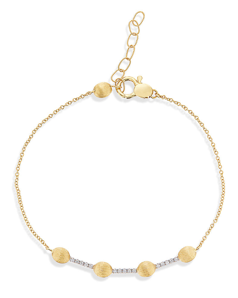 Nanis Bracciale "DANCING ÉLITE" in oro e barretta di diamanti – Nanis Italian Jewels