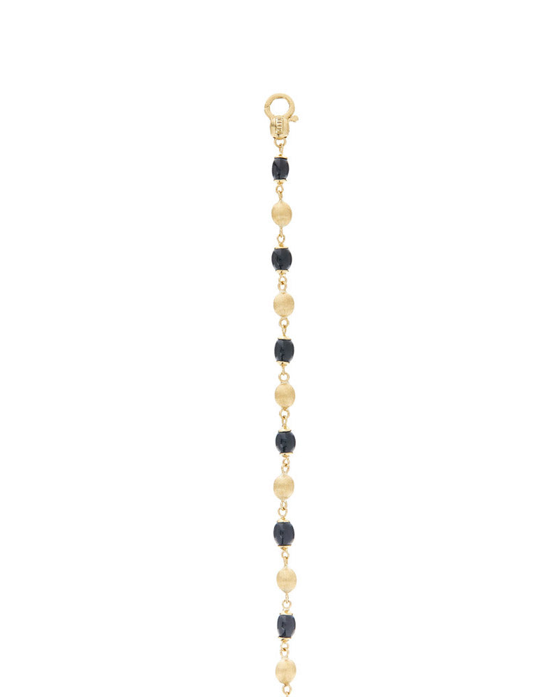 Nanis Bracciale "DANCING MYSTERY BLACK" Casual Con Boules In Oro E Onice Ner – Nanis Italian Jewels