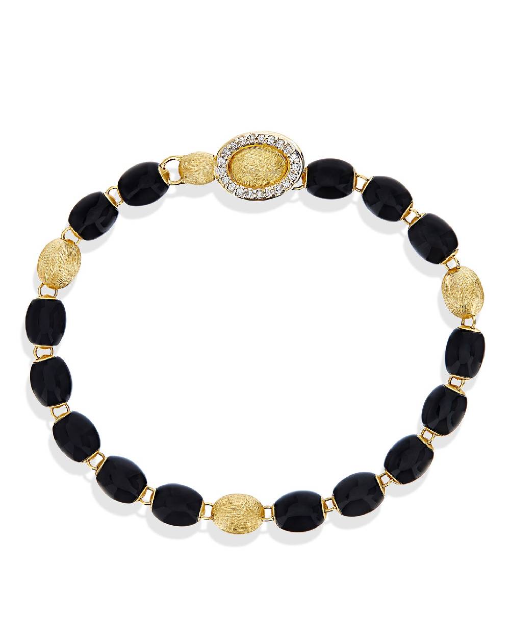 Nanis Bracciale IVY "MYSTERY BLACK" con boules in onice nero, oro e diamanti – Nanis Italian Jewels