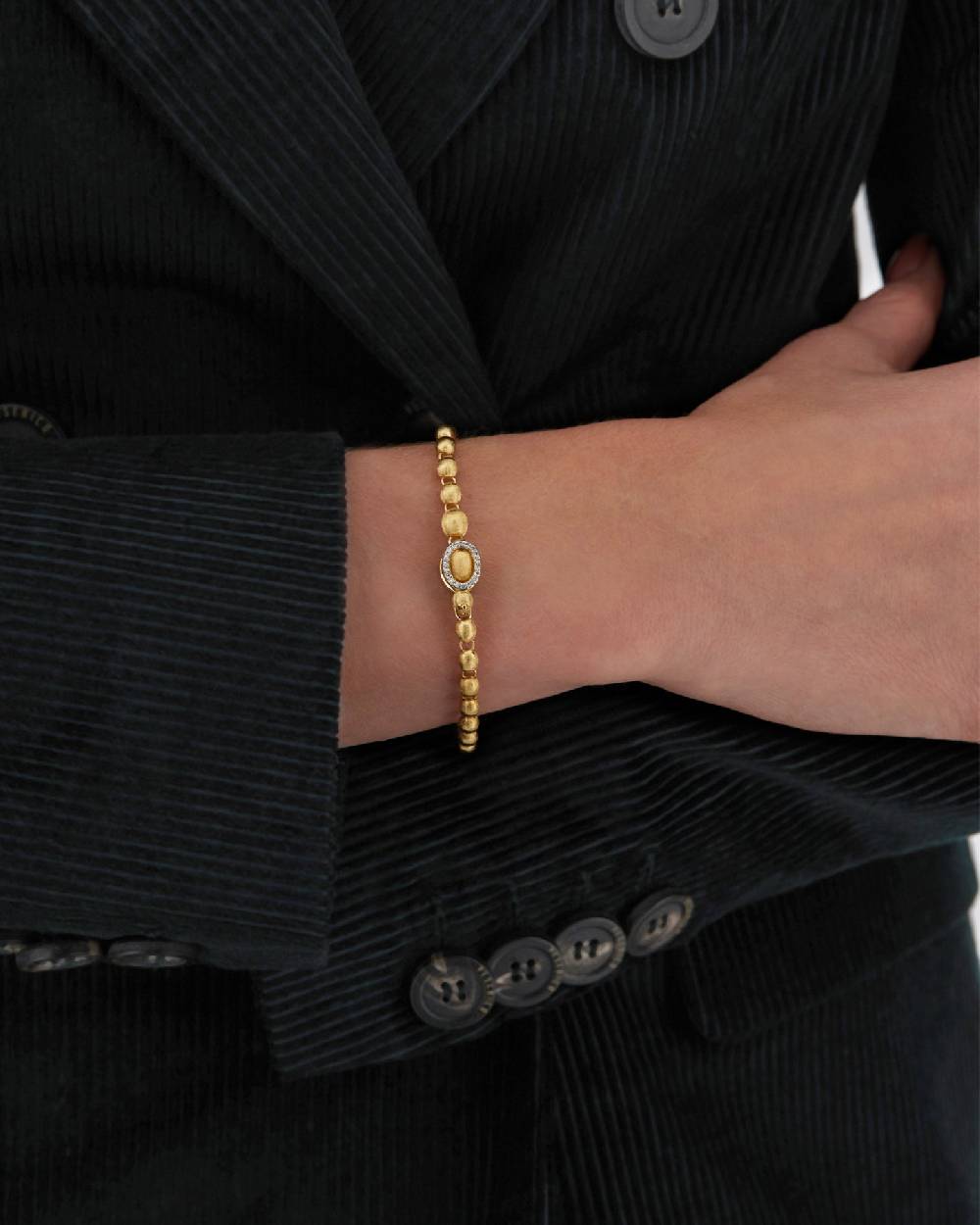 Nanis Bracciale "IVY" Slim In Oro E Diamanti – Nanis Italian Jewels