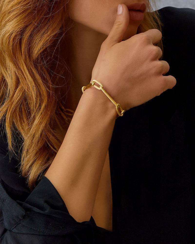 Nanis Bracciale "LIBERA" Con Catena In Oro – Nanis Italian Jewels