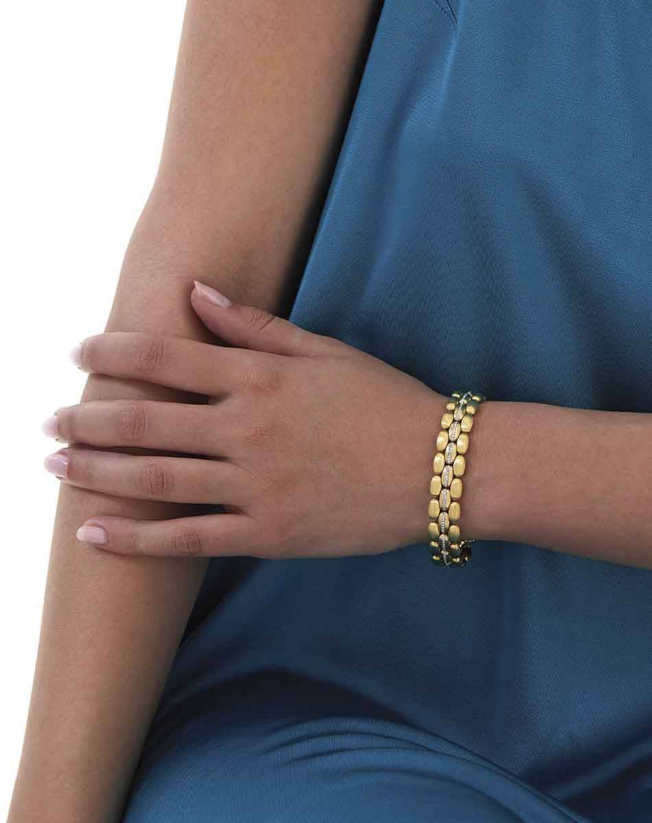 Nanis Bracciale Statement "Diva" In Oro E Diamanti – Nanis Italian Jewels