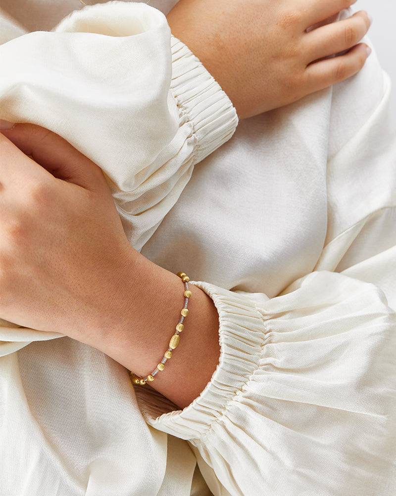 Nanis Bracciale Tennis "DANCING ÉLITE" In Oro E Diamanti – Nanis Italian Jewels