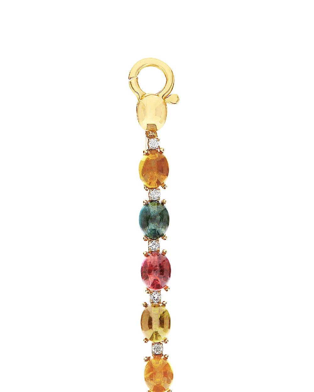 Nanis Bracciale Tennis "DANCING TOURMALINES" In Oro, Diamanti E Tormaline Co – Nanis Italian Jewels