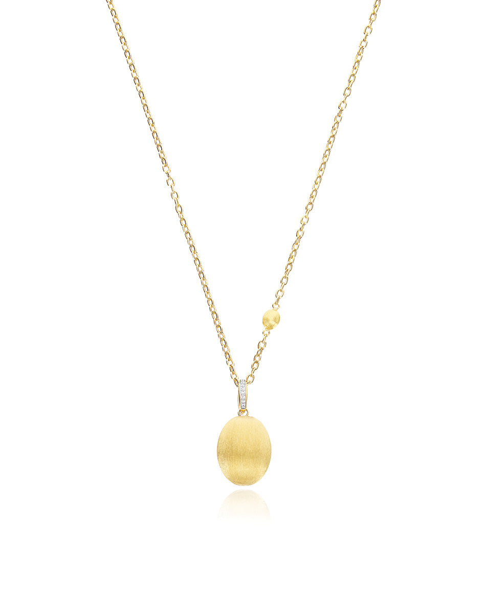 Nanis Charm "Boules" In Oro Inciso E Diamanti (medio) – Nanis Italian Jewels