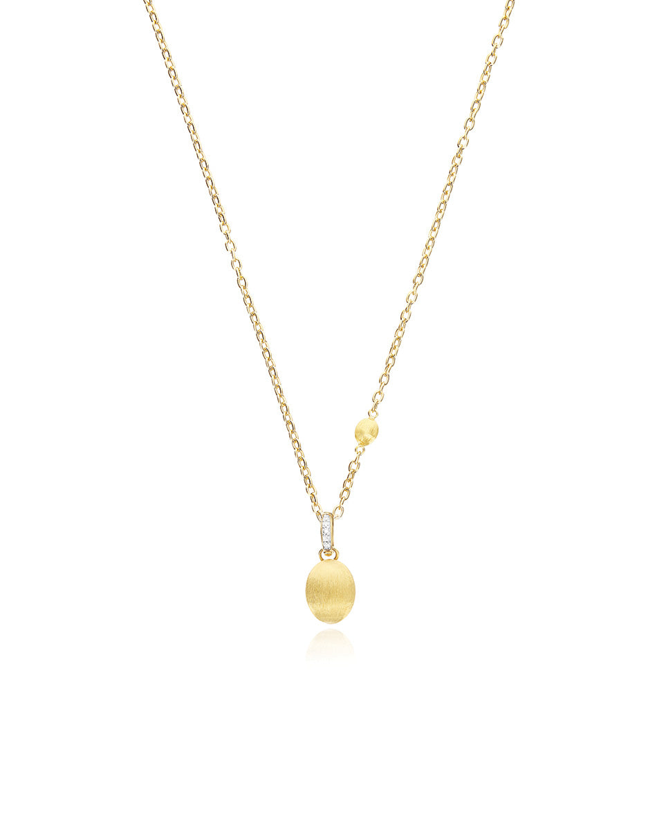 Nanis Charm "Boules" In Oro Inciso E Diamanti (piccolo) – Nanis Italian Jewels