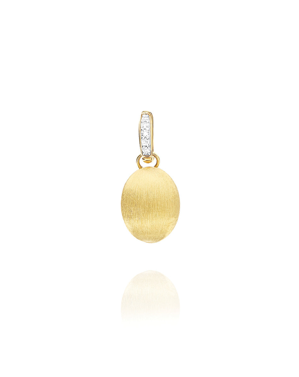 Nanis Charm "Boules" in oro inciso e diamanti (piccolo) – Nanis Italian Jewels