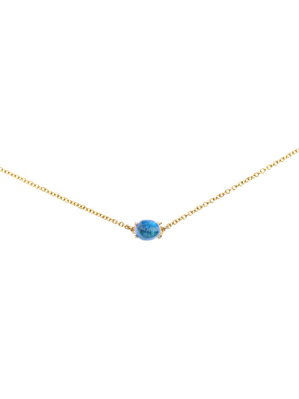 Nanis Choker "DANCING AZURE" In Oro, Topazio London Blu E Acquamarina – Nanis Italian Jewels