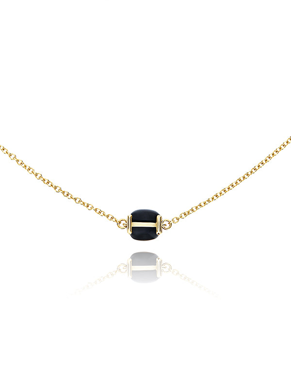 Nanis Choker "DANCING MYSTERY BLACK" in oro e onice nero – Nanis Italian Jewels