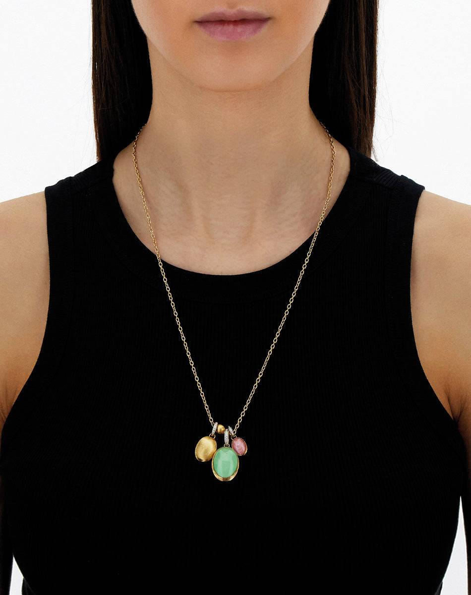 Nanis Collana A Catena "Boules" In Oro Inciso (lunga) – Nanis Italian Jewels