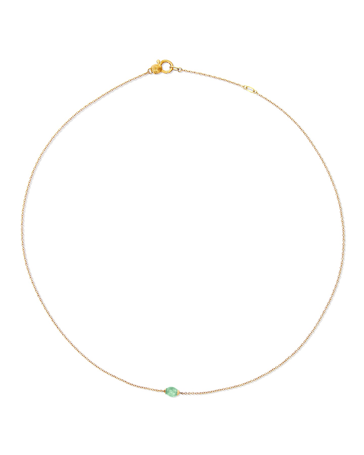 Nanis Collana "AMAZZONIA" in oro e avventurina verde (corta) – Nanis Italian Jewels