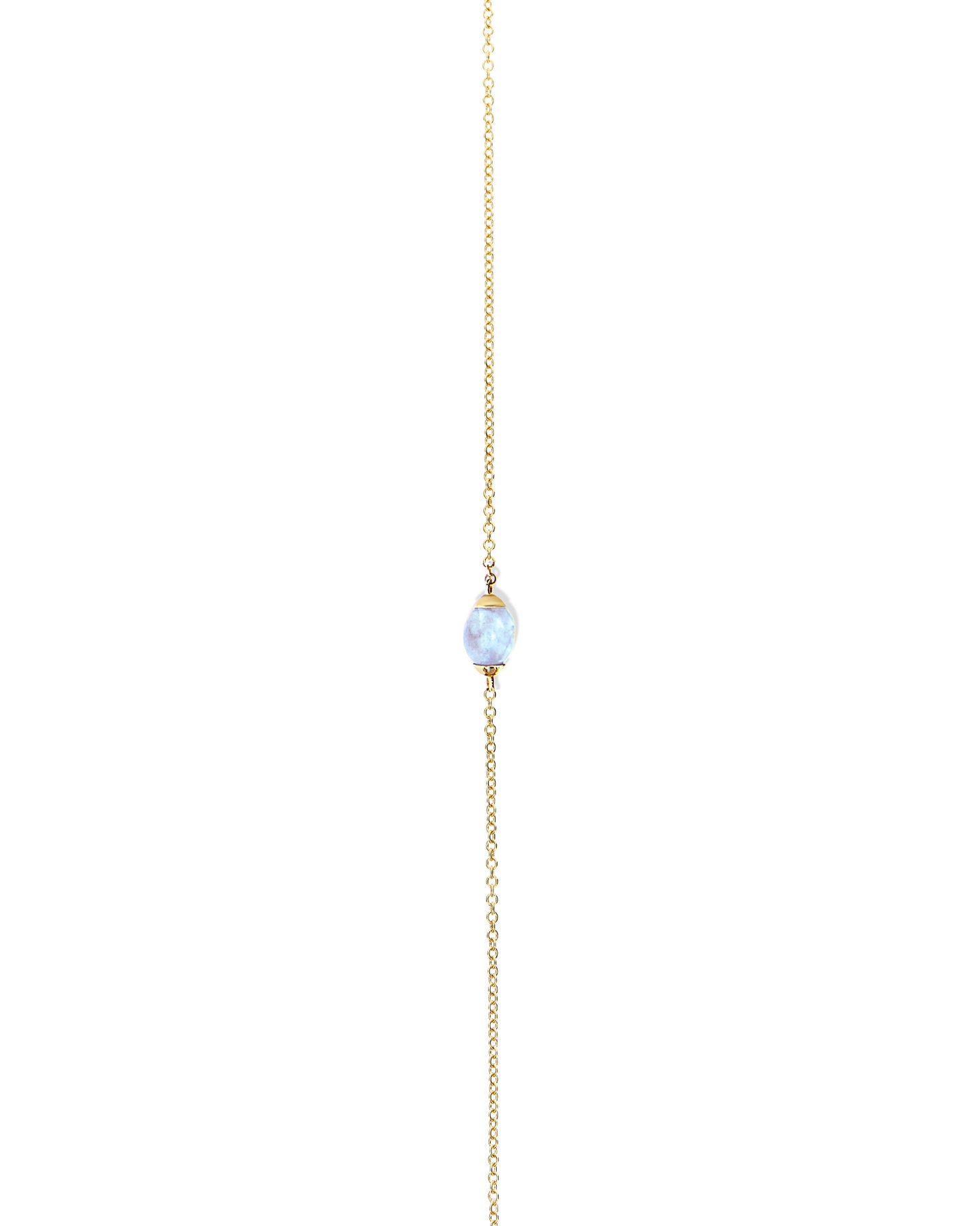 Nanis Collana "AZURE" In Oro E Acquamarina Milk (corta) – Nanis Italian Jewels