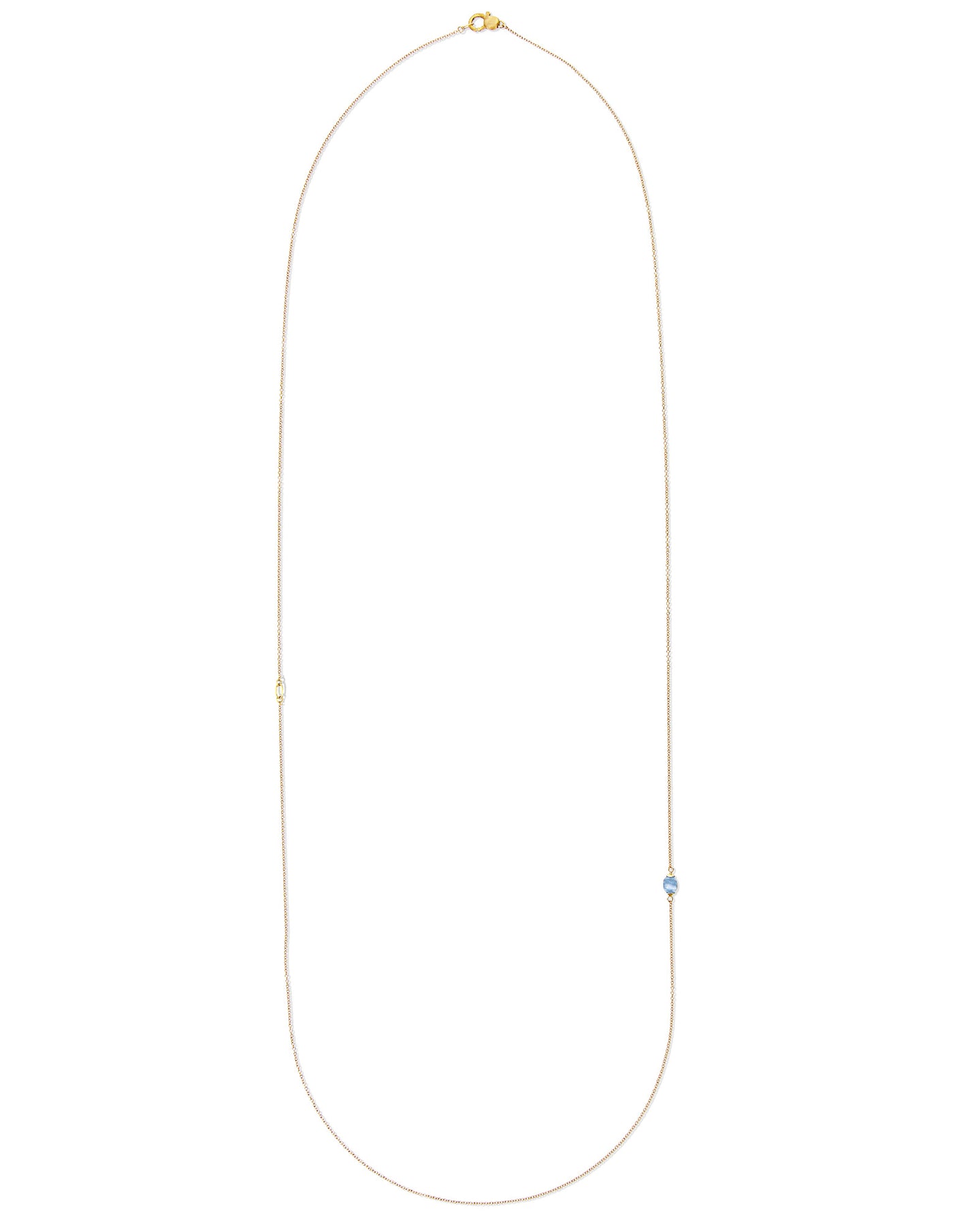 Nanis Collana "AZURE" in oro e acquamarina milk (lunga) – Nanis Italian Jewels