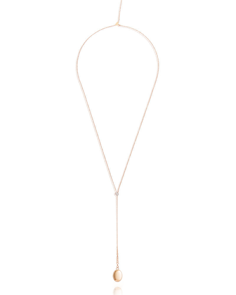 Nanis Collana "CANDLE" Pendente Con Ciondolo In Oro Rosa E Diamanti – Nanis Italian Jewels