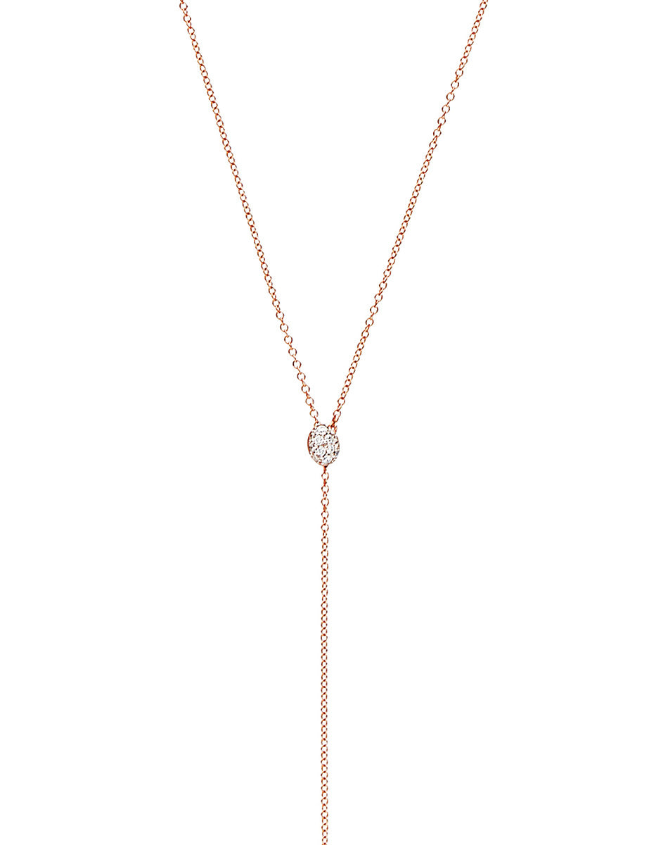 Nanis Collana "CANDLE" Pendente Con Ciondolo In Oro Rosa E Diamanti – Nanis Italian Jewels