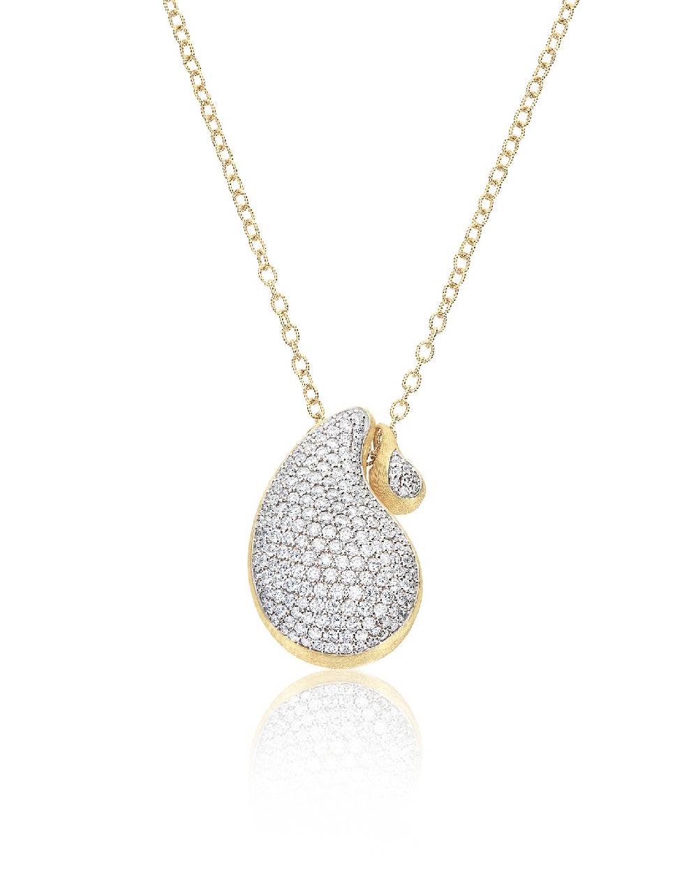Nanis Collana "CASHMERE" pendente con ciondolo in oro e diamanti – Nanis Italian Jewels