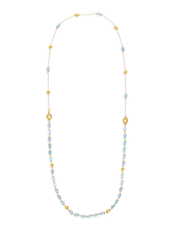 Nanis Collana "DANCING AZURE" 3 In 1 In Oro E Acquamarina – Nanis Italian Jewels