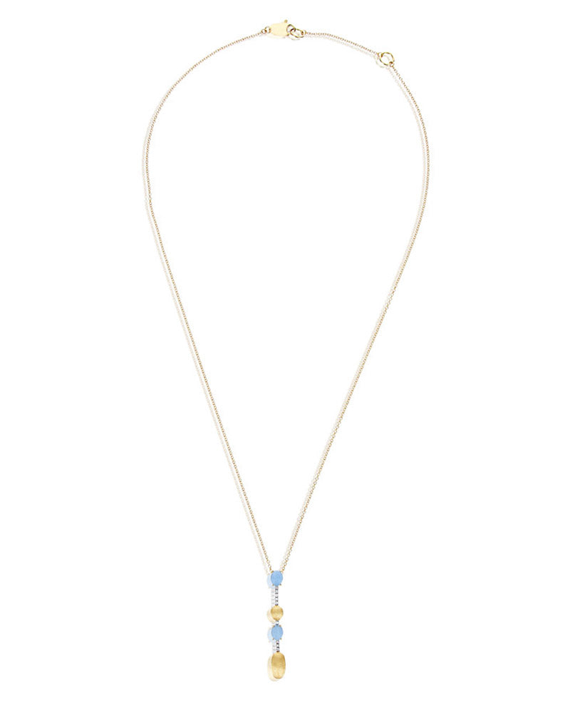Nanis Collana "DANCING AZURE" Pendente Con Ciondolo In Oro, Barrette Di Diam – Nanis Italian Jewels