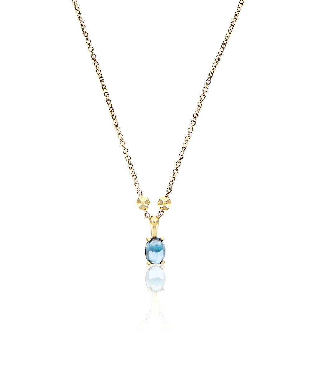 Nanis Collana "DANCING AZURE" pendente con ciondolo piccolo in oro, diamanti – Nanis Italian Jewels