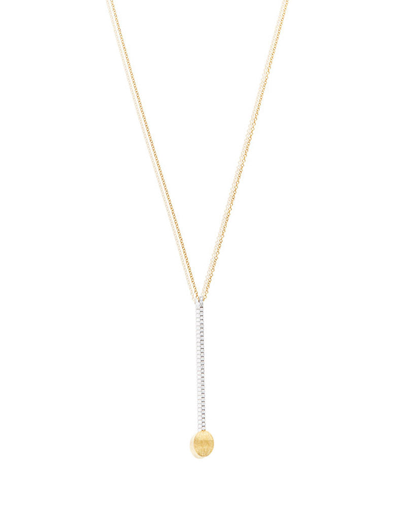 Nanis Collana "DANCING ÉLITE" Con Ciondolo Elegante In Oro E Barrette Di Dia – Nanis Italian Jewels