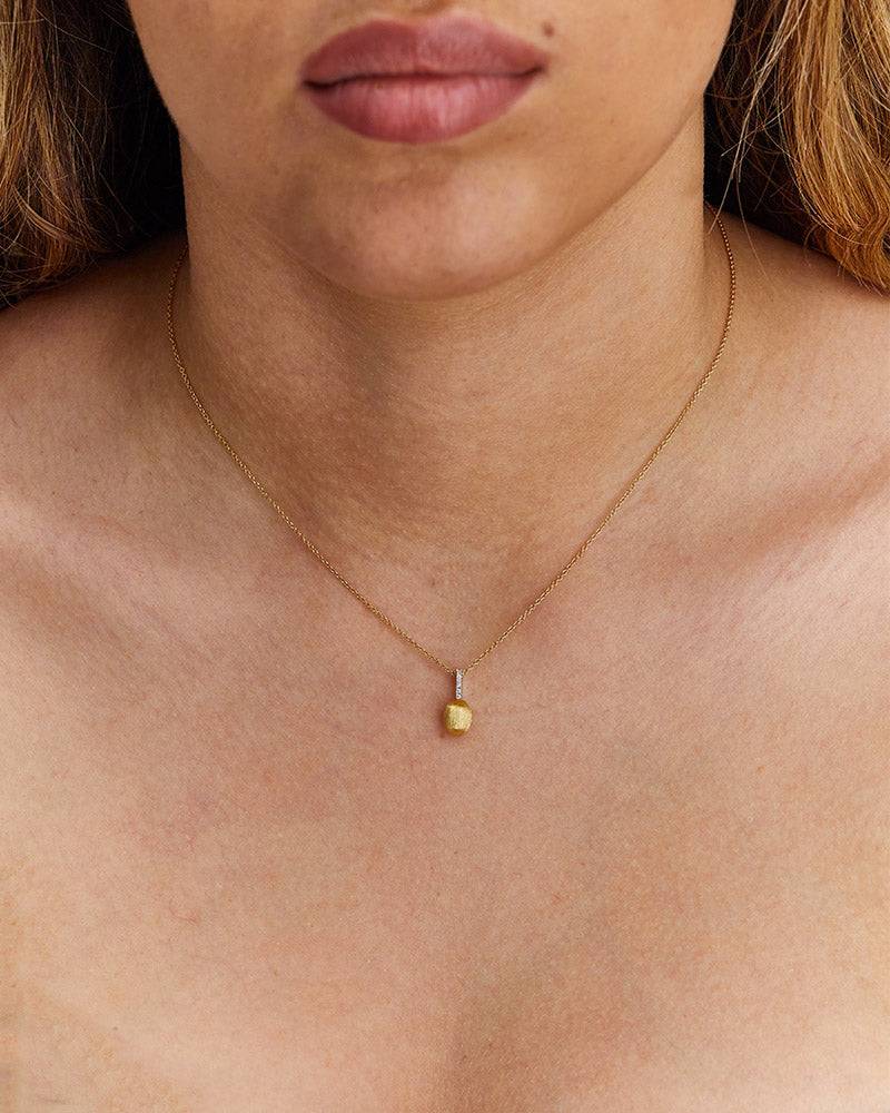 Nanis Collana "DANCING ÉLITE" Con Pendente Piccolo In Oro E Diamanti – Nanis Italian Jewels