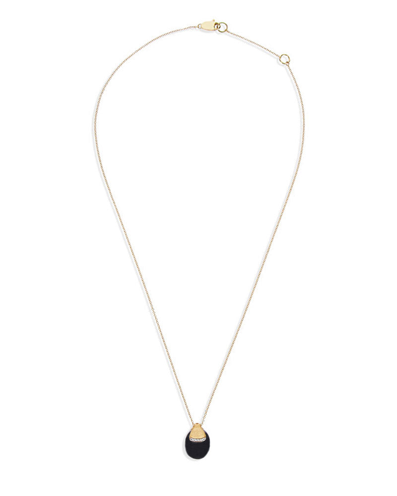 Nanis Collana "DANCING MYSTERY BLACK" Pendente In Oro Con Boule In Onice Ner – Nanis Italian Jewels