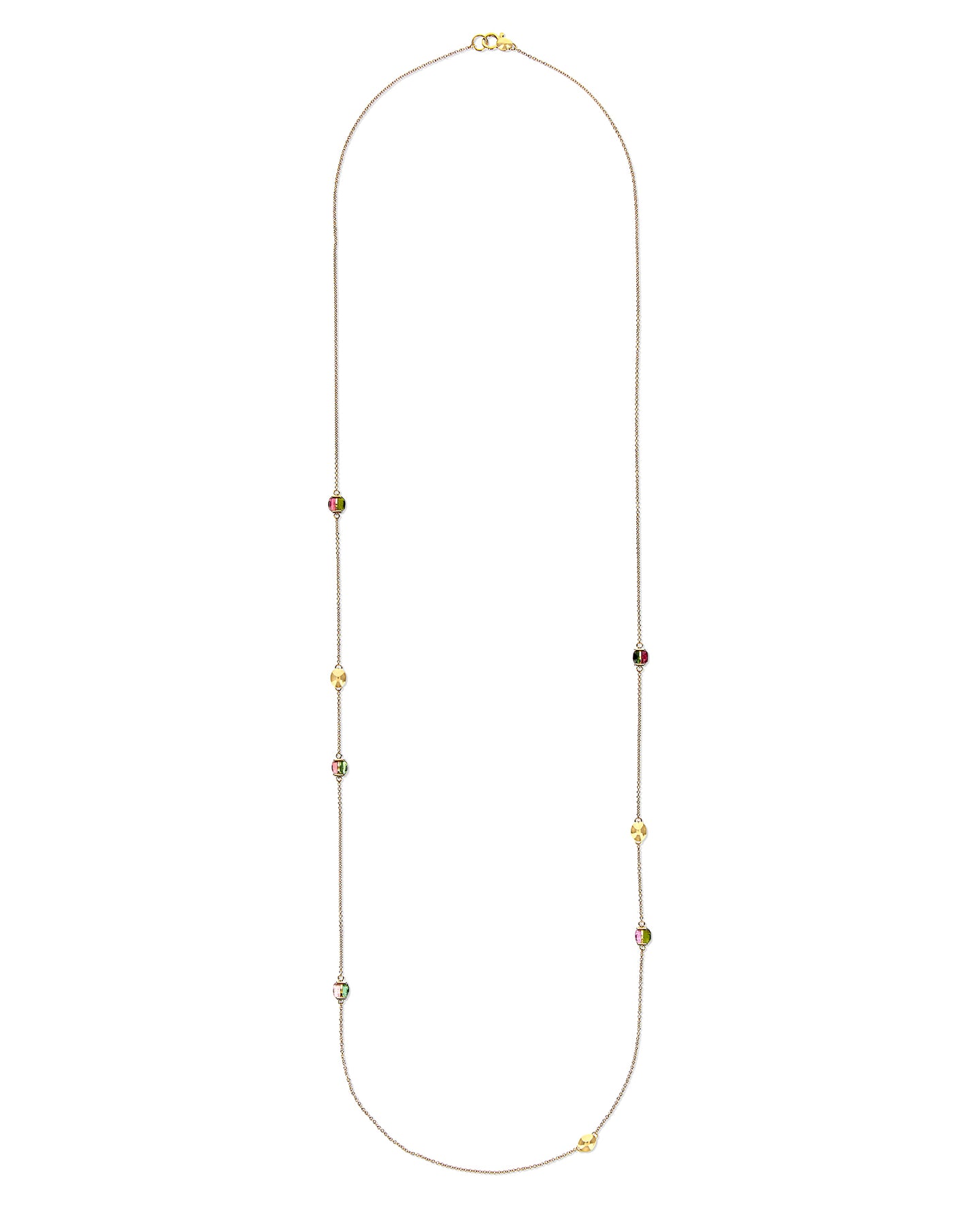 Nanis Collana "DANCING TOURMALINES" Lunga In Oro E Tormaline Colorate – Nanis Italian Jewels