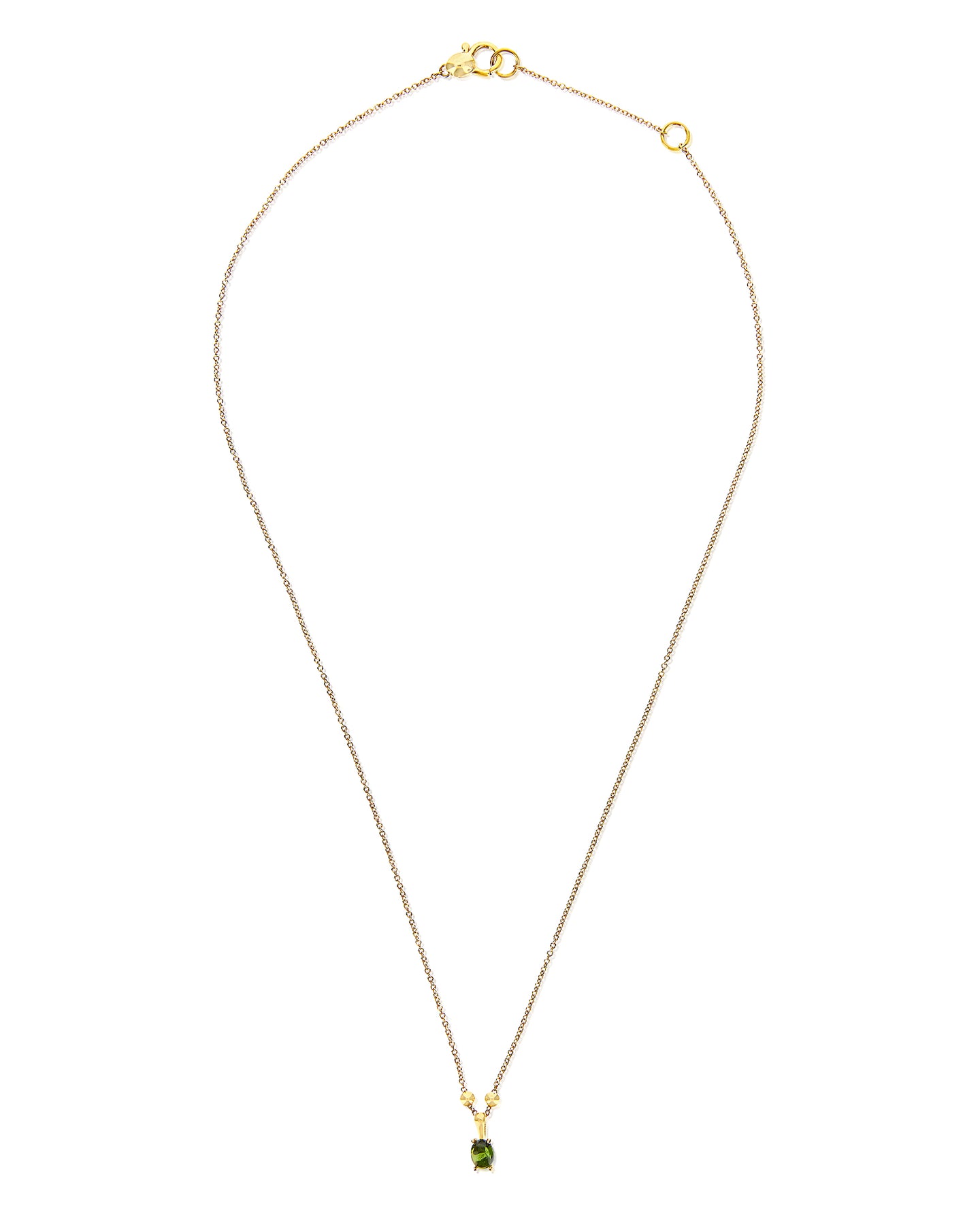 Nanis Collana "DANCING TOURMALINES" Minimale Con Pendente In Oro E Tormalina – Nanis Italian Jewels