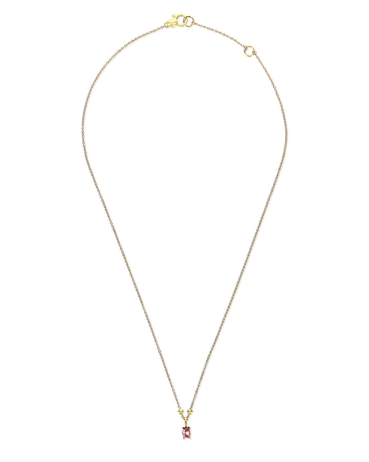 Nanis Collana "DANCING TOURMALINES" Minimale Con Pendente In Oro E Tormalina – Nanis Italian Jewels