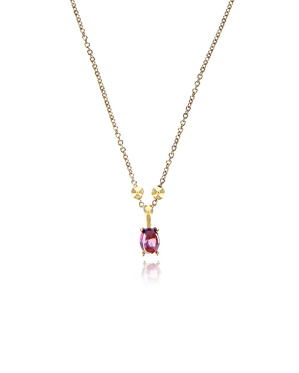 Nanis Collana "DANCING TOURMALINES" minimale con pendente in oro e tormalina – Nanis Italian Jewels