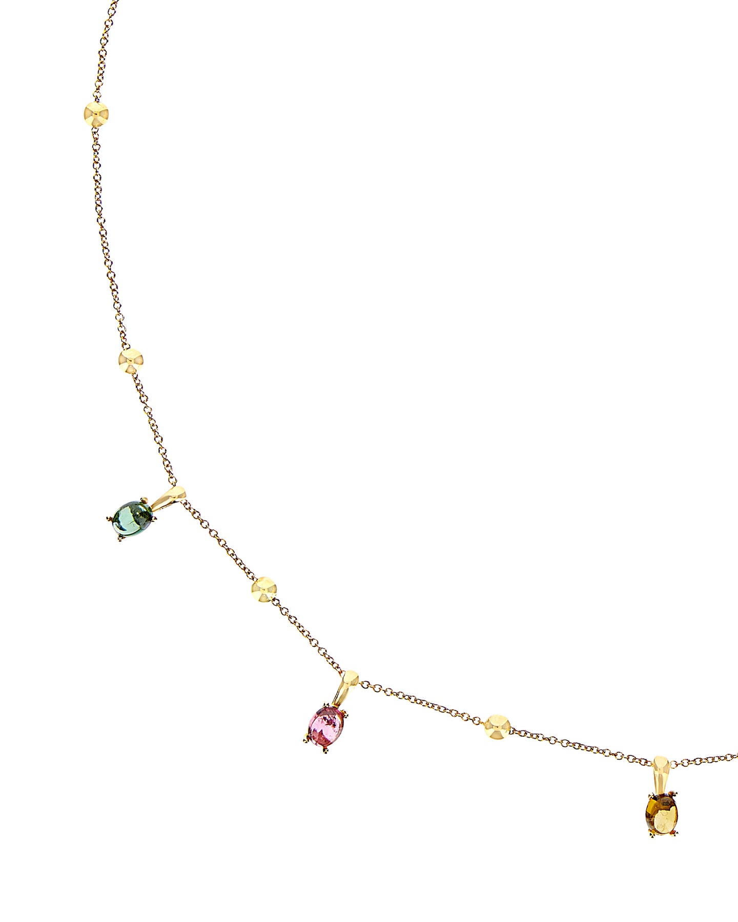 Nanis Collana Girocollo "DANCING TOURMALINES" In Oro E Tormaline Colorate – Nanis Italian Jewels