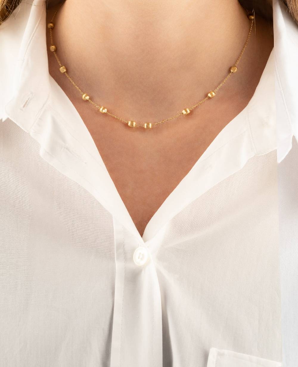 Nanis Collana Girocollo "soffio" Con Boules In Oro – Nanis Italian Jewels