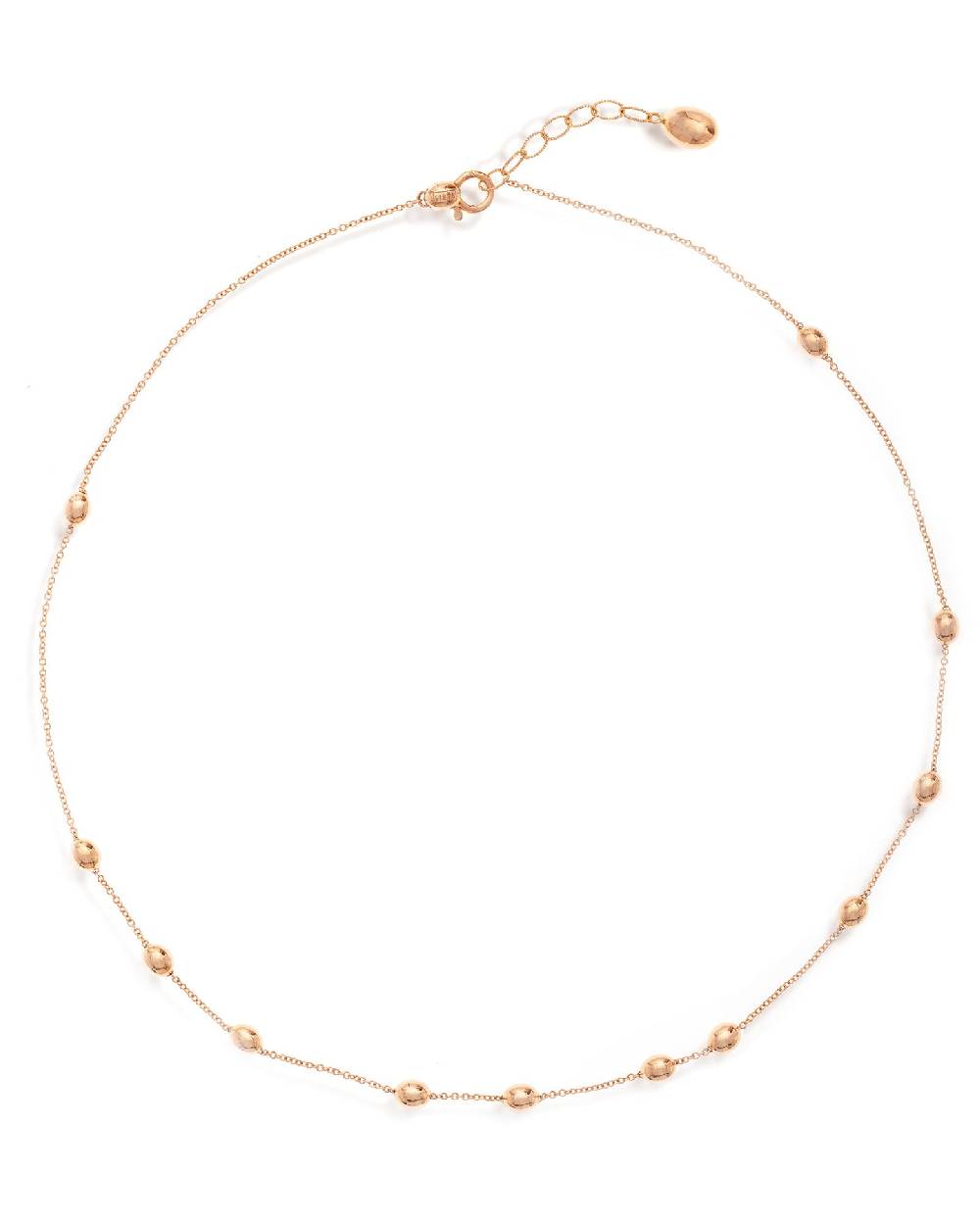Nanis Collana girocollo "soffio" con boules in oro rosa – Nanis Italian Jewels