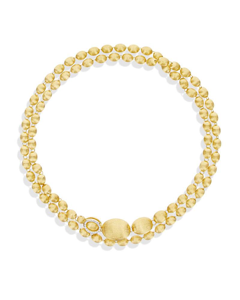 Nanis Collana iconica "IVY" convertibile con boules in oro incise a mano e d – Nanis Italian Jewels