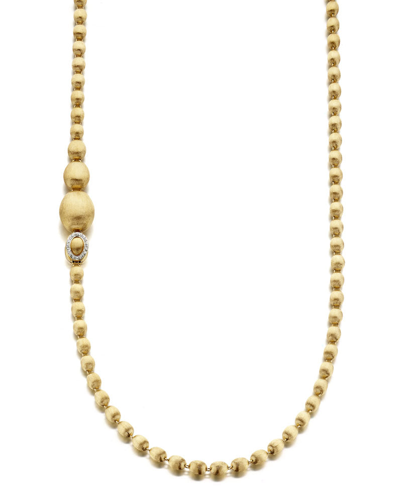 Nanis Collana Iconica "IVY" Convertibile Con Boules In Oro Incise A Mano E D – Nanis Italian Jewels