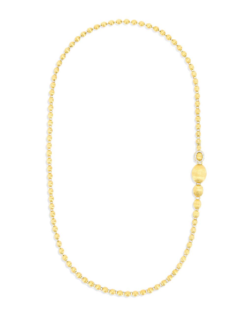 Nanis Collana Iconica "IVY" Slim Convertibile Con Boules In Oro Giallo Incis – Nanis Italian Jewels
