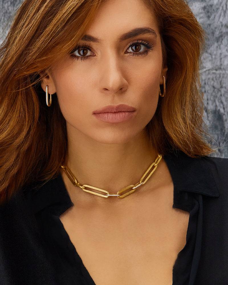 Nanis Collana "LIBERA" Con Catena In Oro E Dettagli Di Diamanti – Nanis Italian Jewels