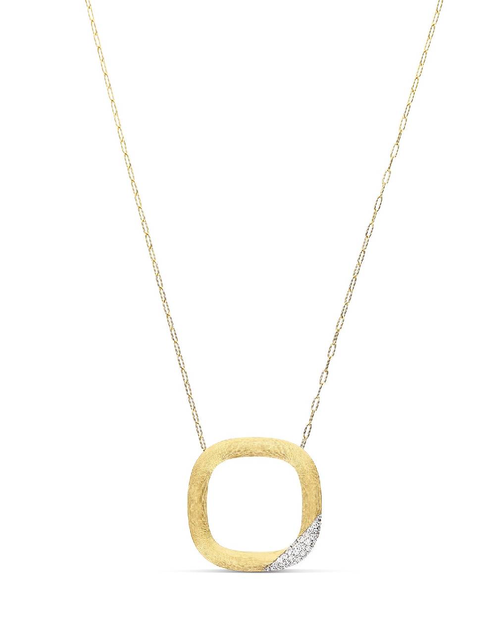 Nanis Collana "LIBERA" con ciondolo squadrato in oro e diamanti (grande) – Nanis Italian Jewels