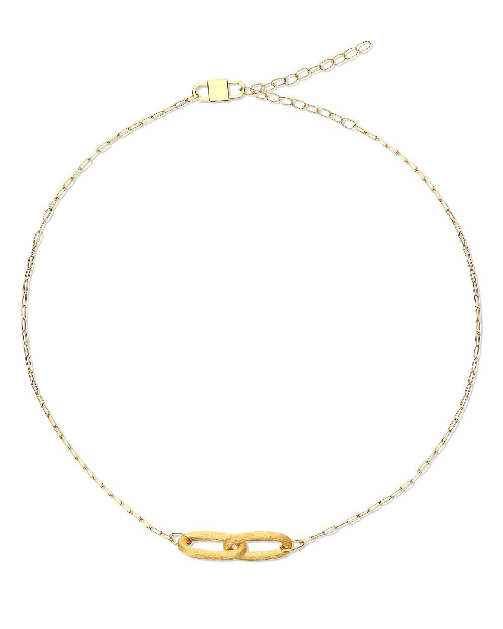 Nanis Collana "LIBERA" con doppio anello incrociato in oro – Nanis Italian Jewels