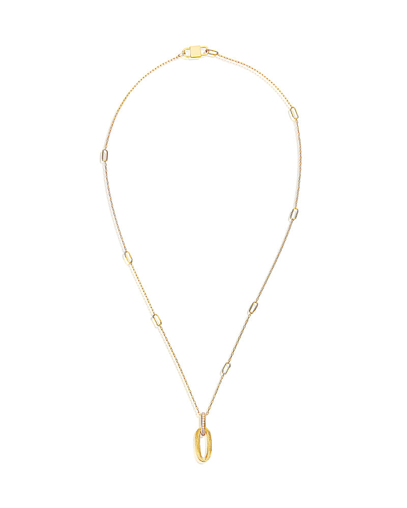 Nanis Collana "LIBERA" Con Pendente In Oro E Diamanti (corta) – Nanis Italian Jewels