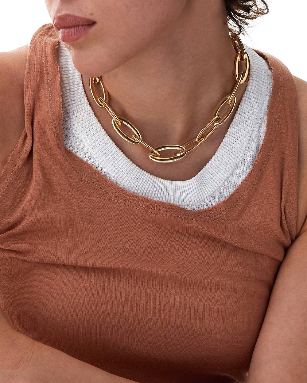 Nanis Collana "LIBERA ICON" Con Catena In Oro Rosa – Nanis Italian Jewels