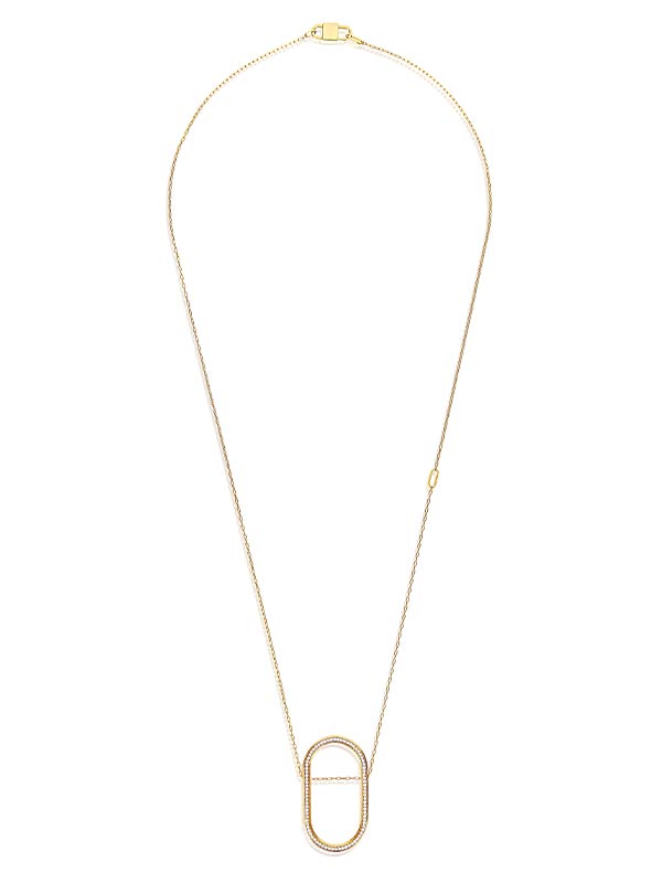 Nanis Collana "LIBERA" Pendente Con Catena In Oro E Diamanti – Nanis Italian Jewels