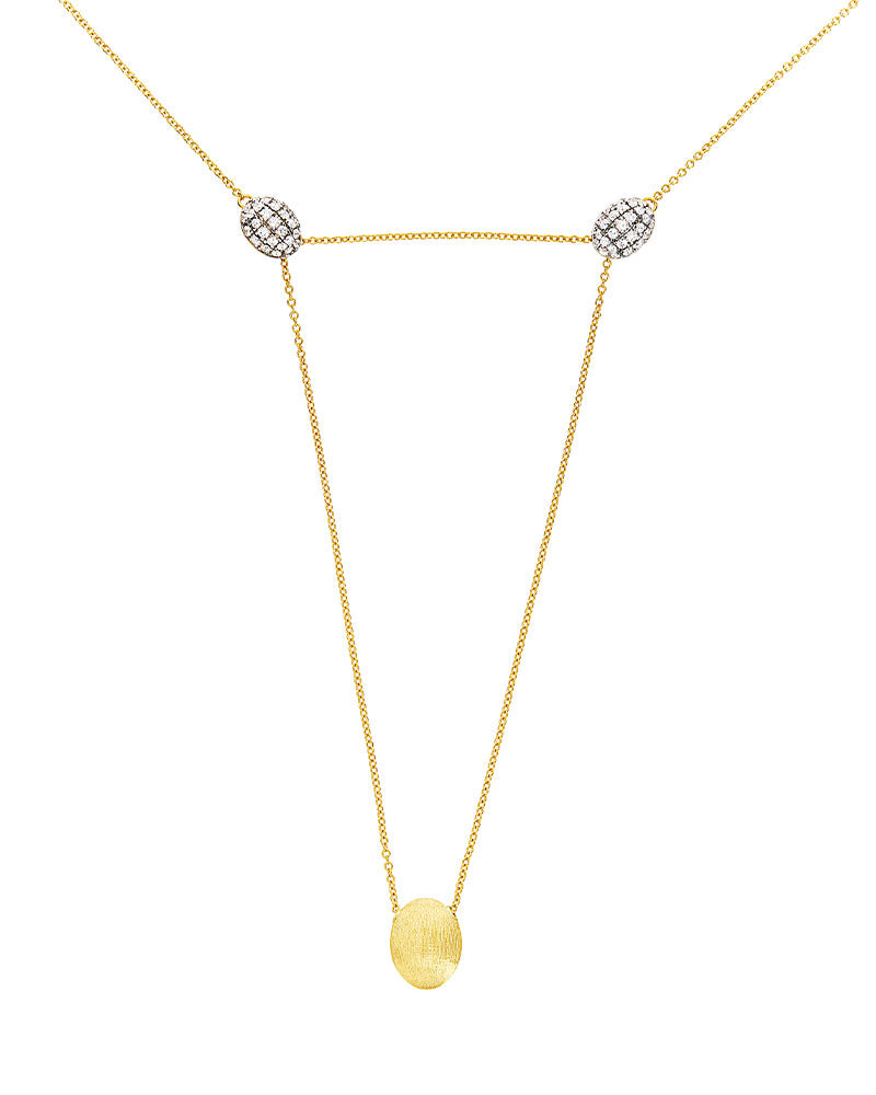 Nanis Collana "LUCE" Convertibile 3 In 1 In Oro E Diamanti (grande) – Nanis Italian Jewels