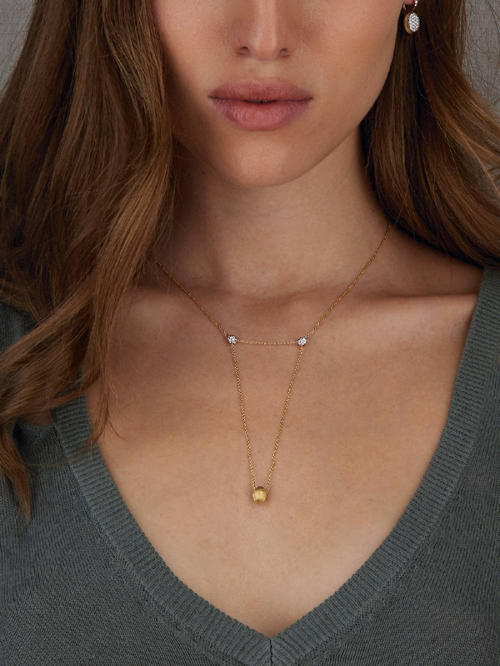 Nanis Collana "LUCE" Convertibile 3 In 1 In Oro E Diamanti (piccola) – Nanis Italian Jewels