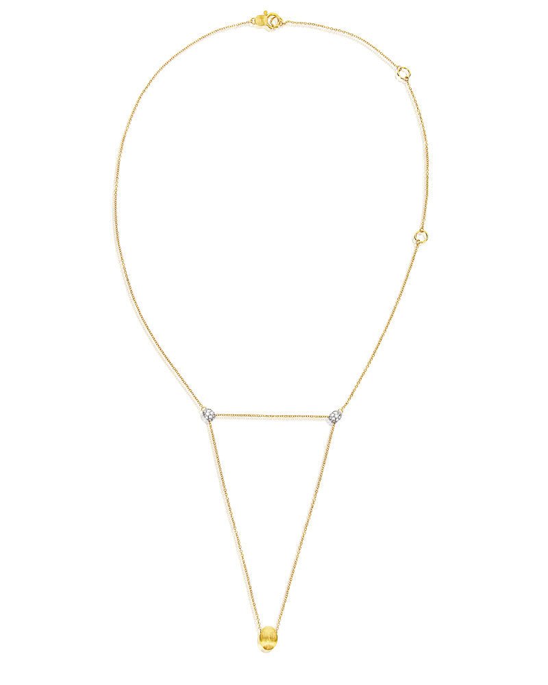 Nanis Collana "LUCE" Convertibile 3 In 1 In Oro E Diamanti (piccola) – Nanis Italian Jewels