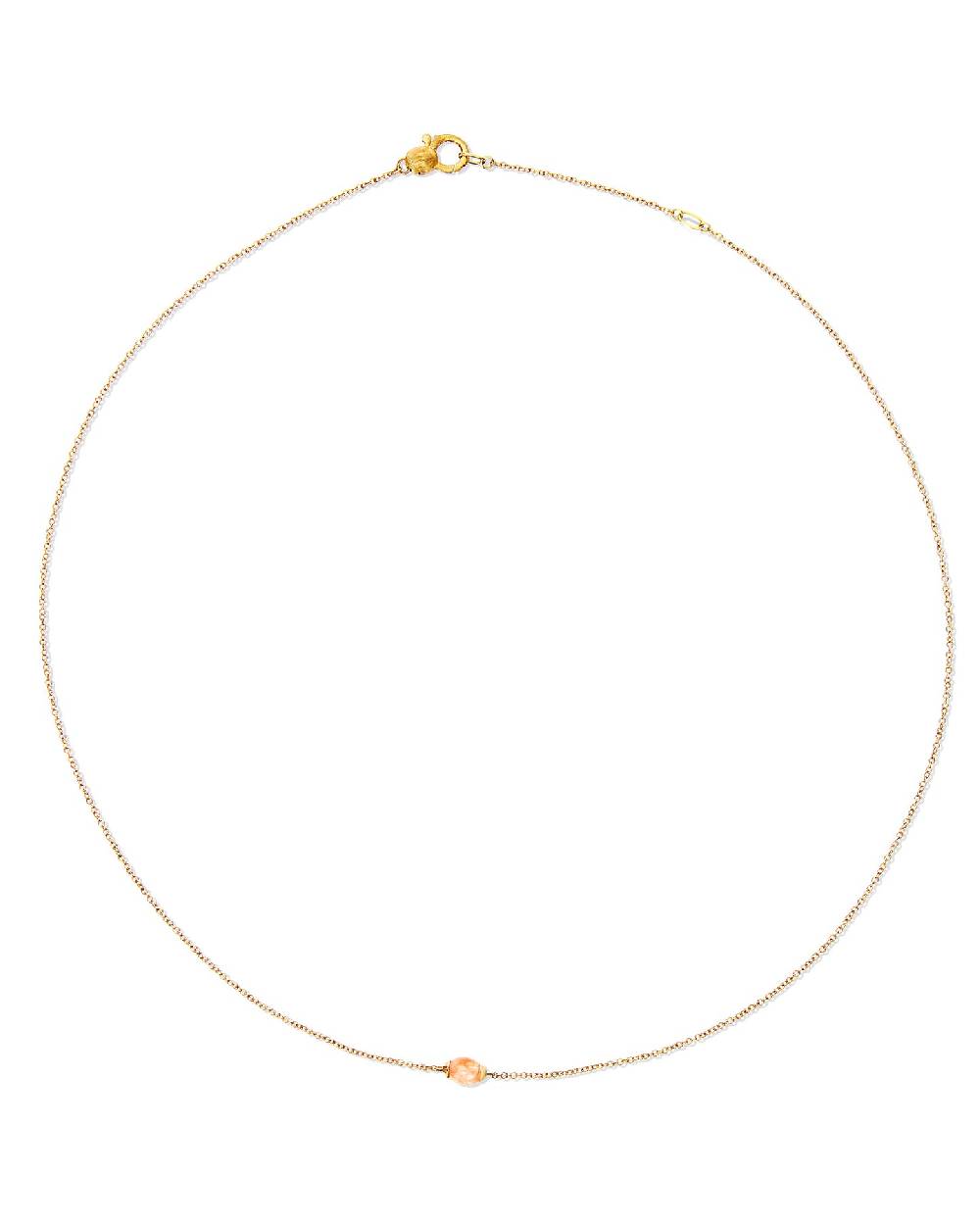 Nanis Collana "PETRA" in oro e avventurina arancione (corta) – Nanis Italian Jewels
