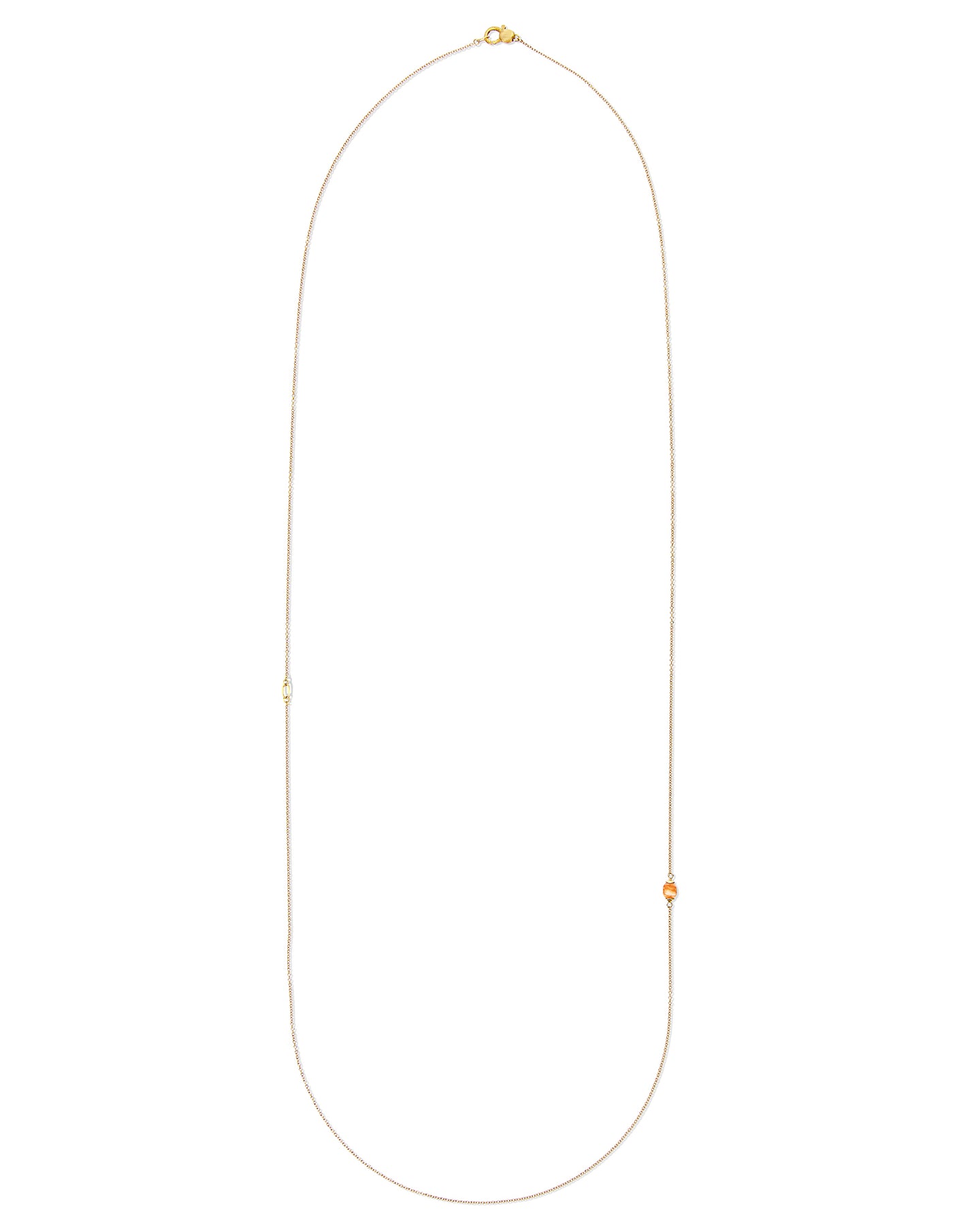 Nanis Collana "PETRA" in oro e avventurina arancione (lunga) – Nanis Italian Jewels