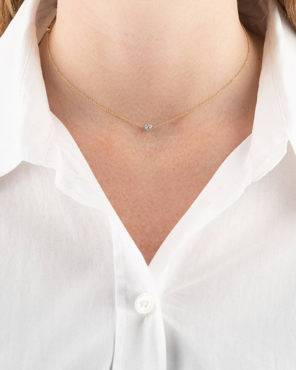 Nanis Collana Punto Luce "DANCING ÉLITE" In Oro E Dettaglio In Diamanti – Nanis Italian Jewels